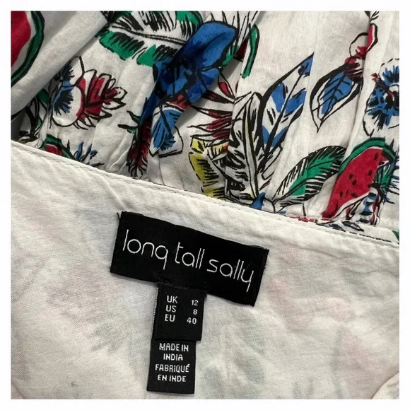 Long Tall Sally‎ Womens 8 Multi Color Sleeveless Midi Dress - Picture 10 of 12